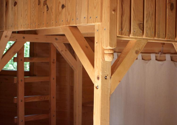 Vue intérieur cabane du Funambule