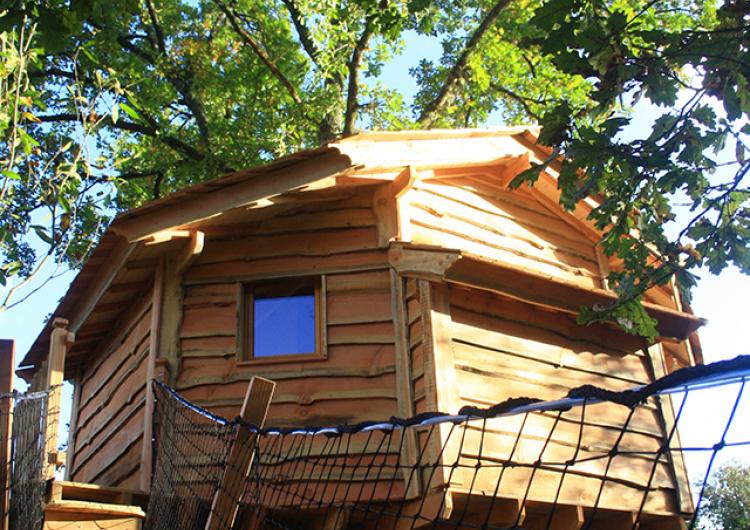 Arrivée sur la cabane du Funambule