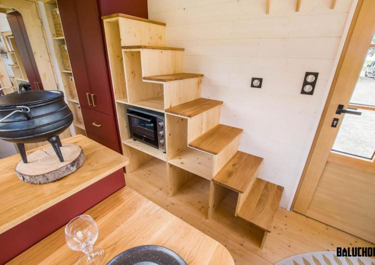Rangement escalier Tiny house